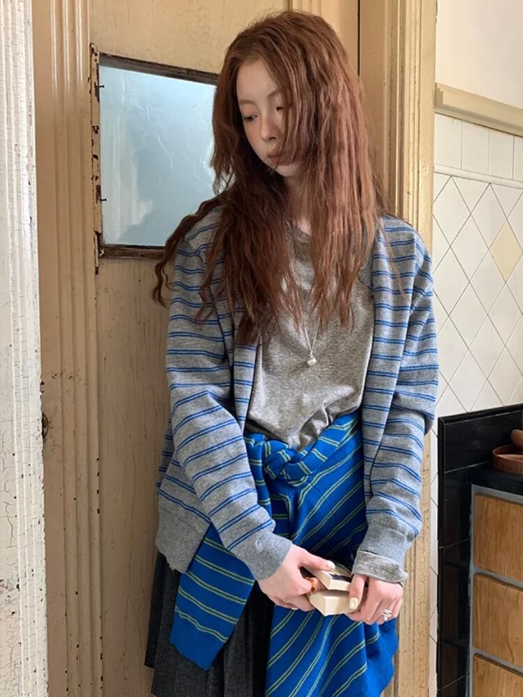 Striped Cardigan - KAYSMAR