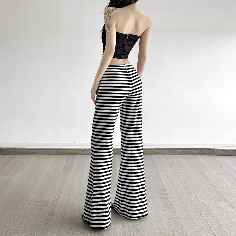 Striped Flare Sweatpants - KAYSMAR