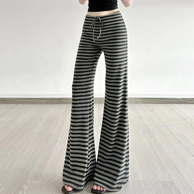 Striped Flare Sweatpants - KAYSMAR