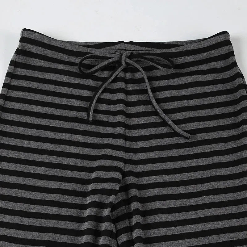 Striped Flare Sweatpants - KAYSMAR