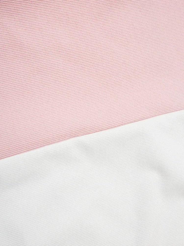 Striped Half Zip-Up Jersey Top - KAYSMAR