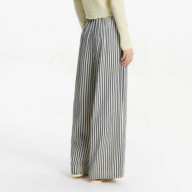Striped Wide Leg Pants - KAYSMAR