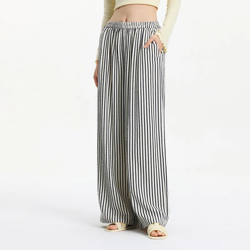 Striped Wide Leg Pants - KAYSMAR