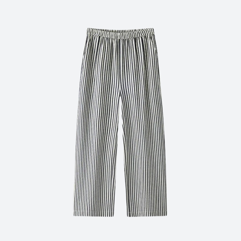 Striped Wide Leg Pants - KAYSMAR
