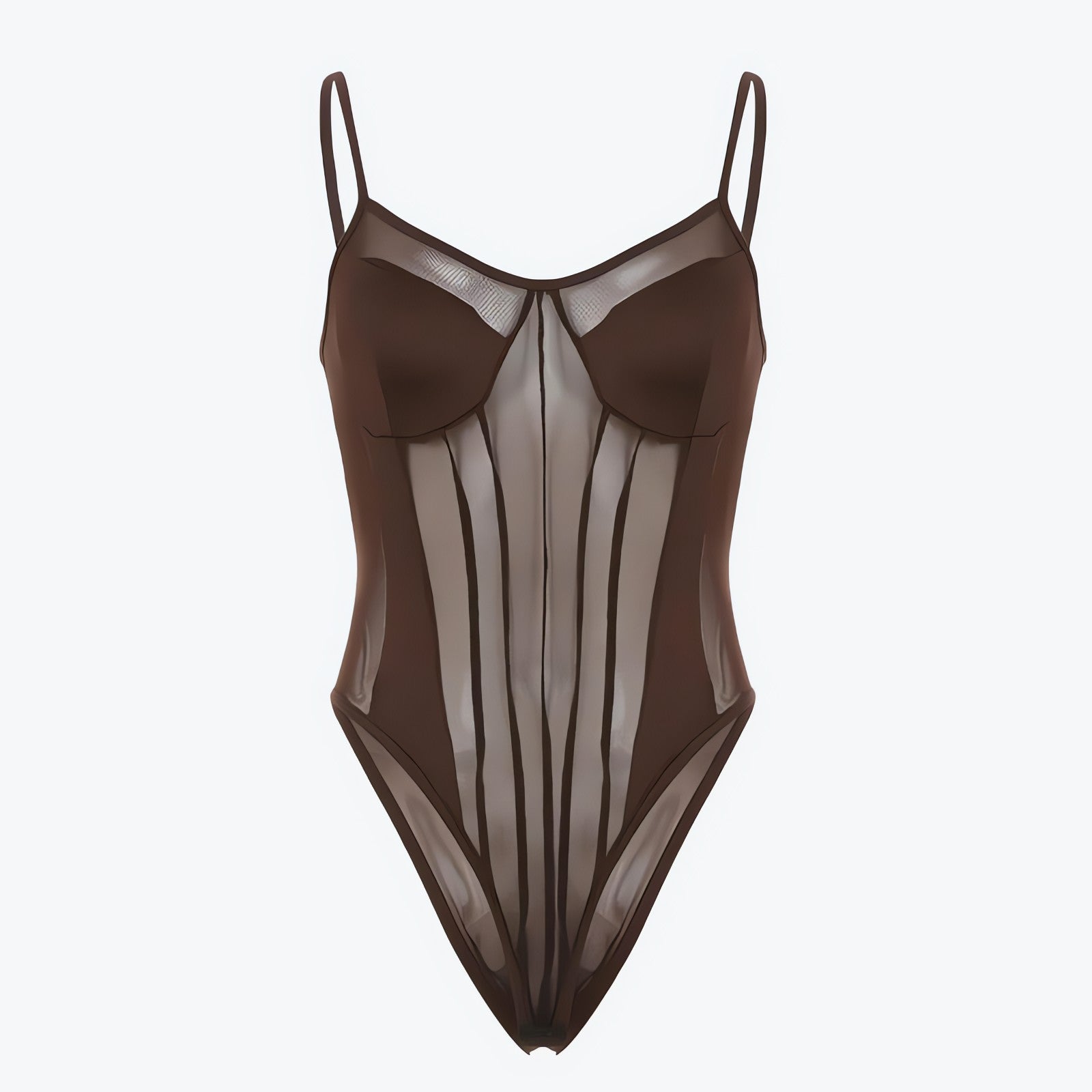 Striped Sheer Bodysuit - KAYSMAR