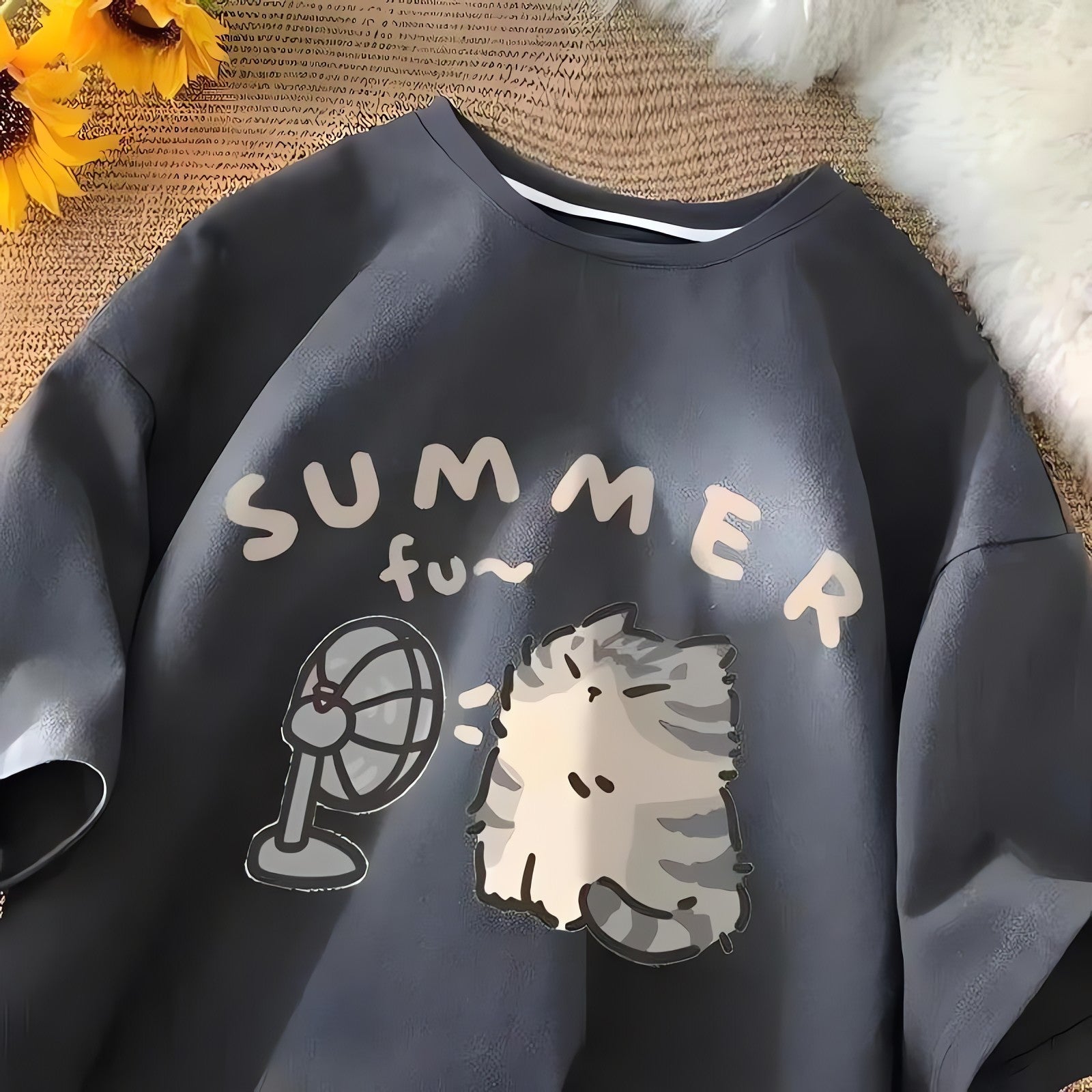 Summer Cat Tee - KAYSMAR