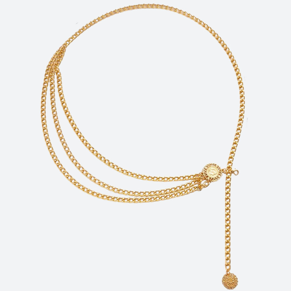 Sun Medallion Chain Belt - KAYSMAR