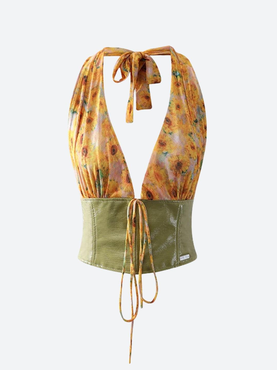 Sunflower Halter Top - KAYSMAR