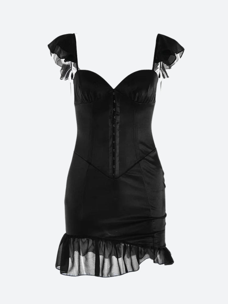 Sweetheart Neckline Corset Mini Dress - KAYSMAR