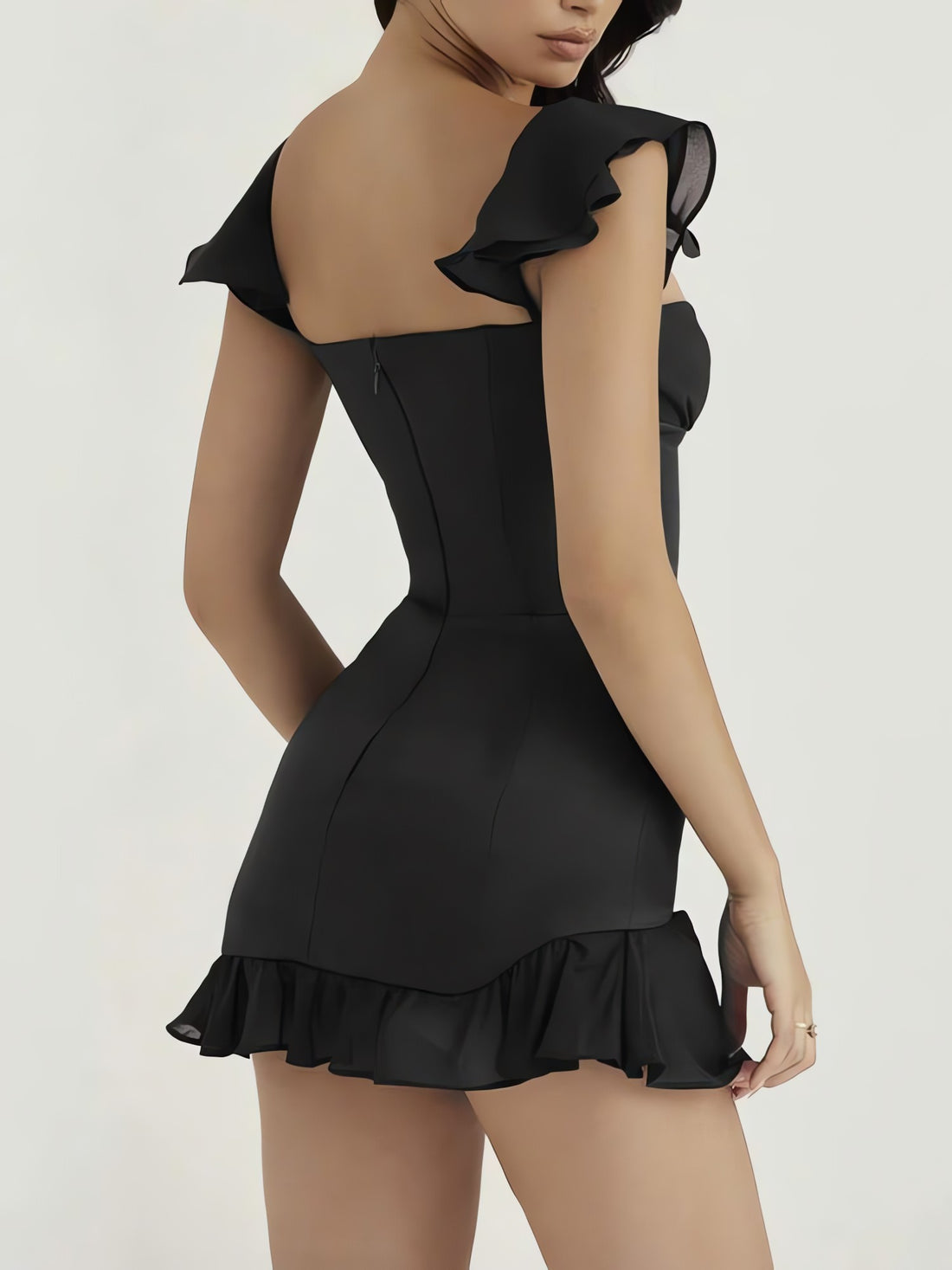 Sweetheart Neckline Corset Mini Dress - KAYSMAR