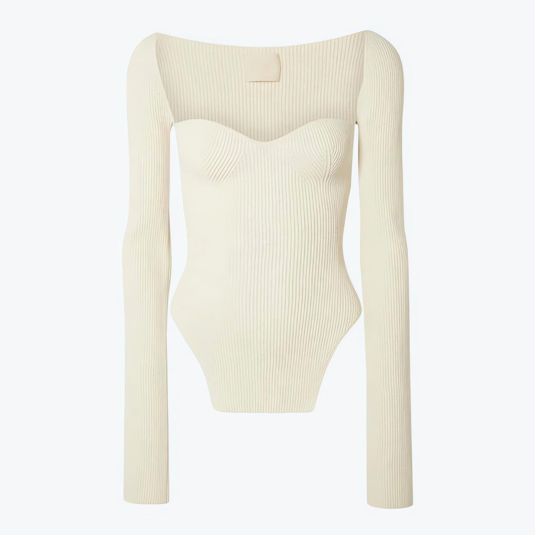 Sweetheart Neckline Knitted Top - KAYSMAR