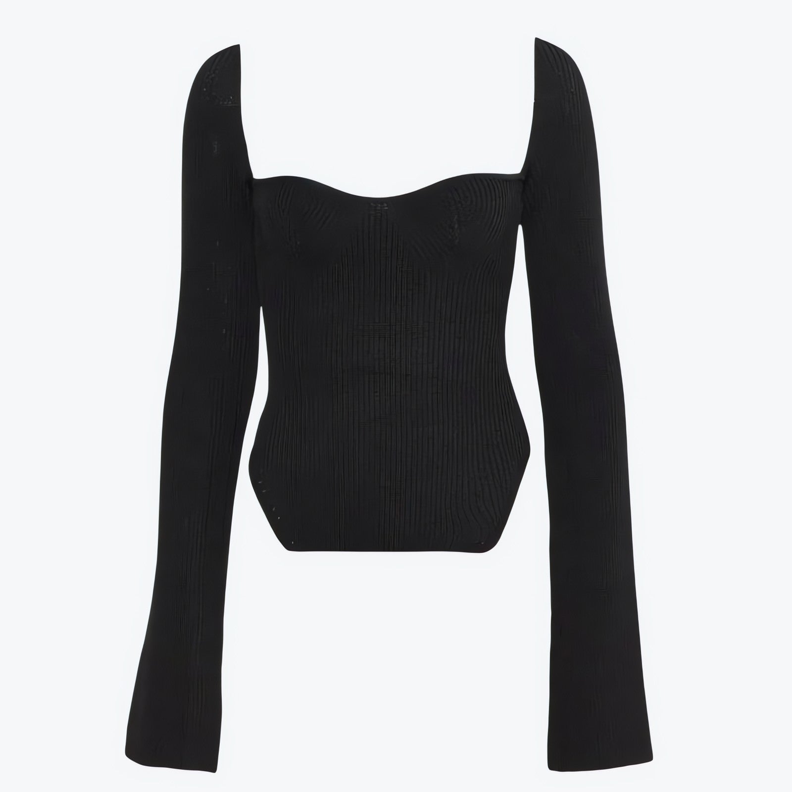 Sweetheart Neckline Knitted Top - KAYSMAR