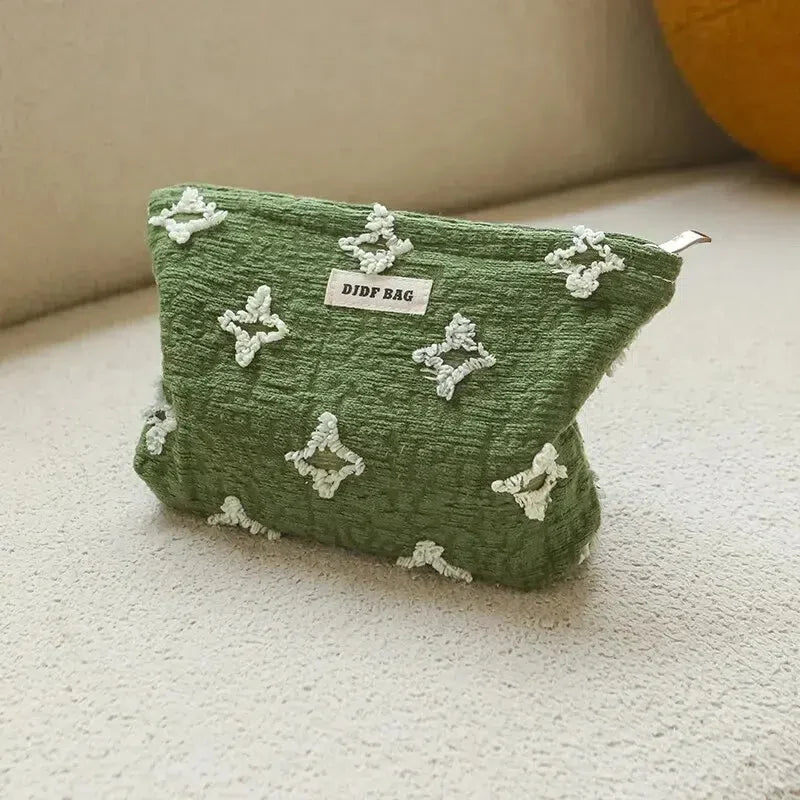 Tasseled Star Embroidered Makeup Bag - KAYSMAR