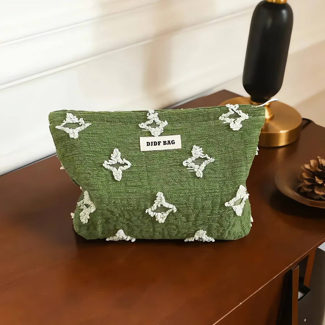 Tasseled Star Embroidered Makeup Bag - KAYSMAR