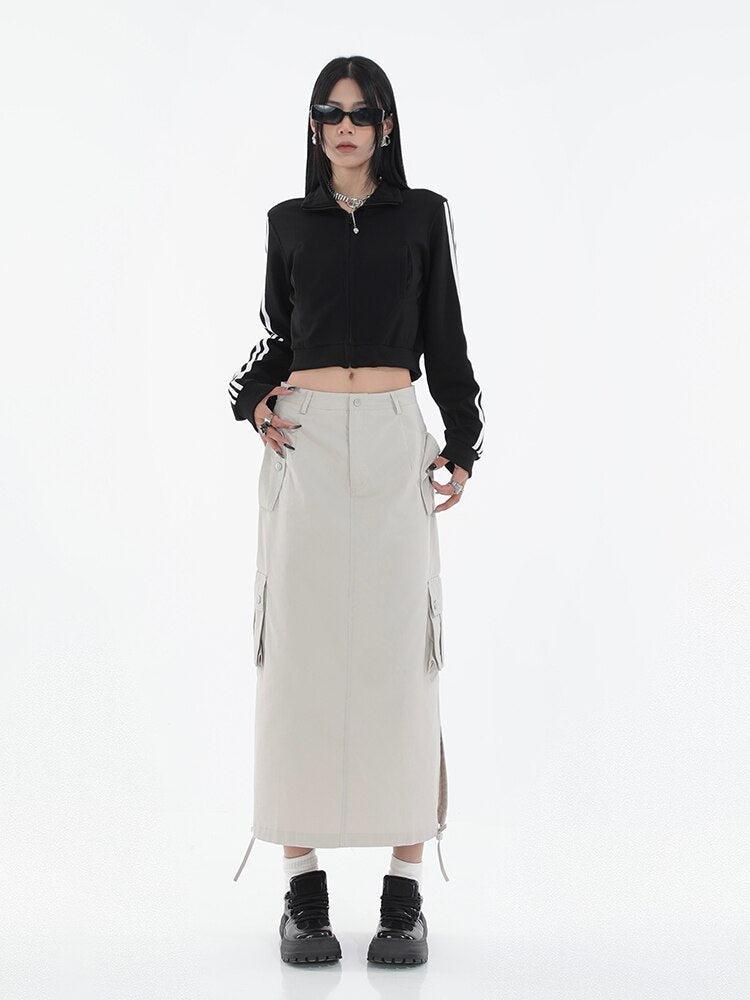 Tech Parachute Maxi Skirt - KAYSMAR