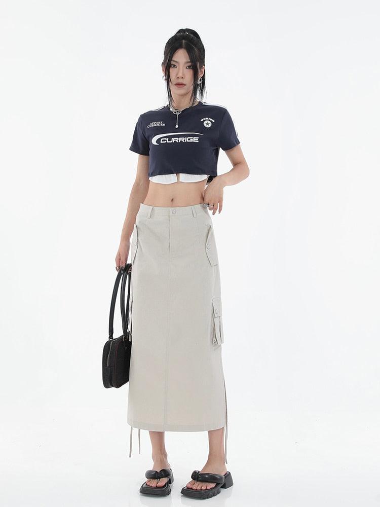 Tech Parachute Maxi Skirt - KAYSMAR