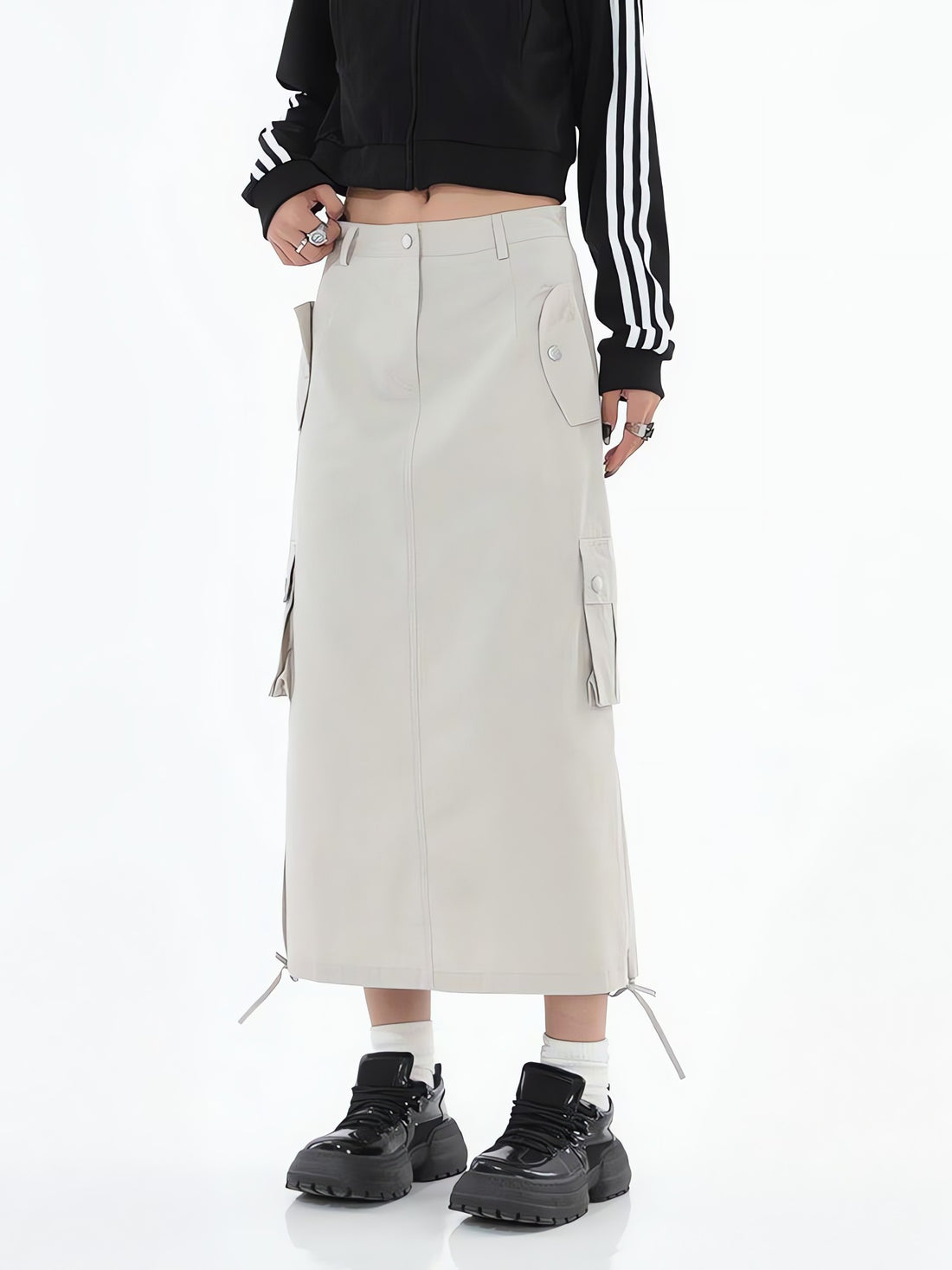 Tech Parachute Maxi Skirt - KAYSMAR