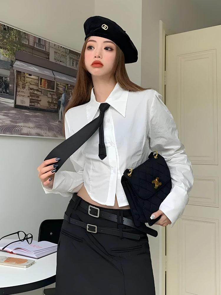 Tie Crop Shirt - KAYSMAR