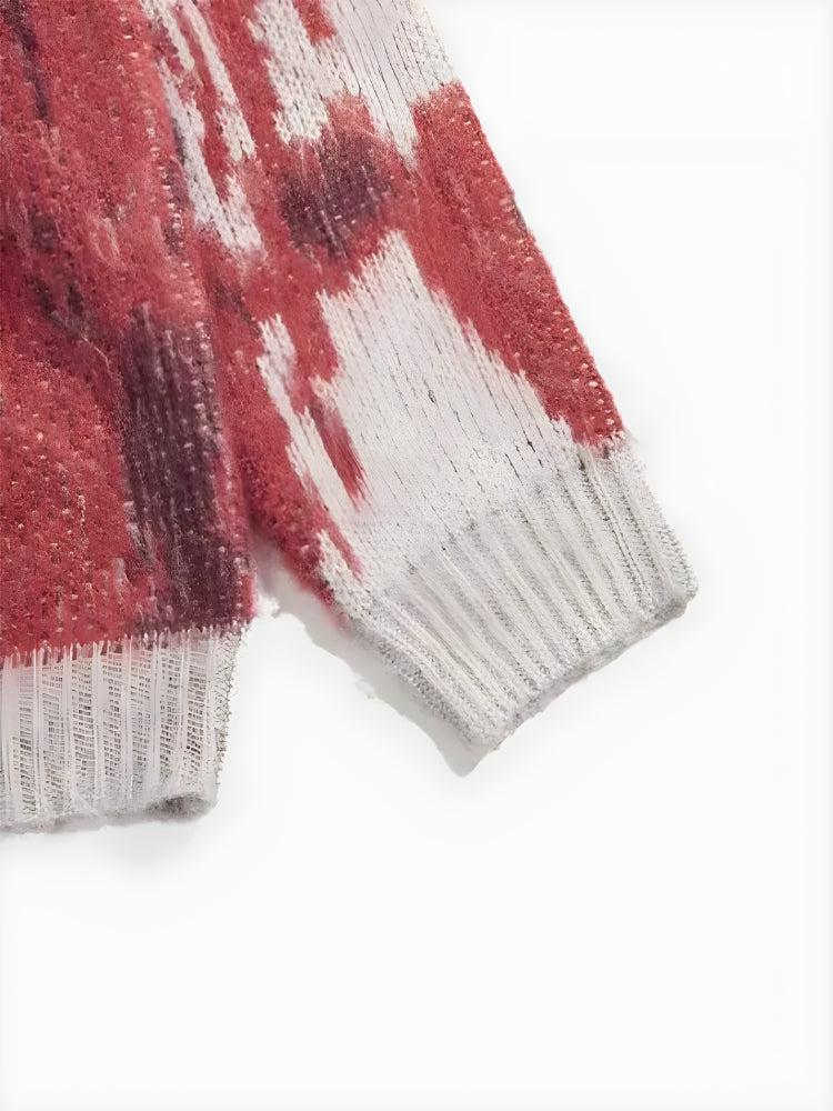 Tie Dye Turtle Neck Knitted Sweater - KAYSMAR