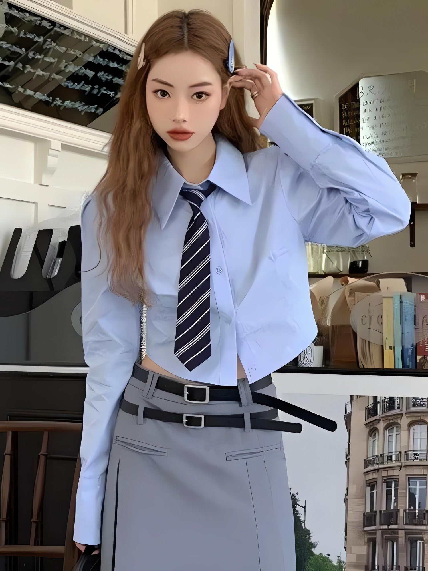 Tie Crop Shirt - KAYSMAR