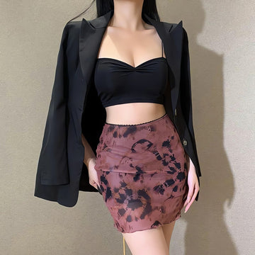 Tie Dye Mesh Mini Skirt - KAYSMAR