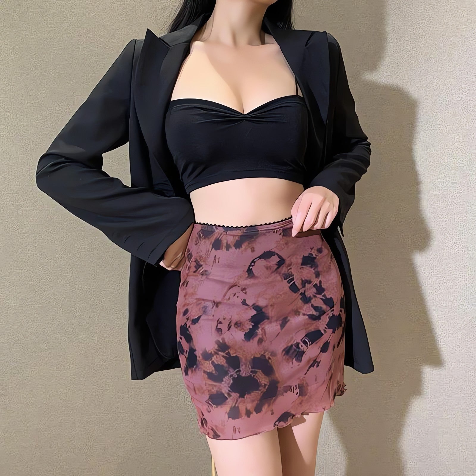 Tie Dye Mesh Mini Skirt - KAYSMAR