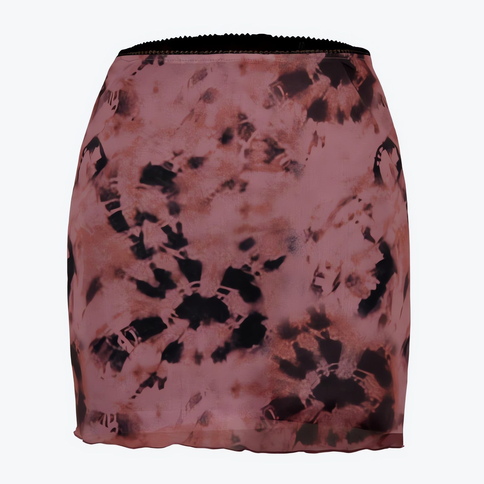 Tie Dye Mesh Mini Skirt - KAYSMAR