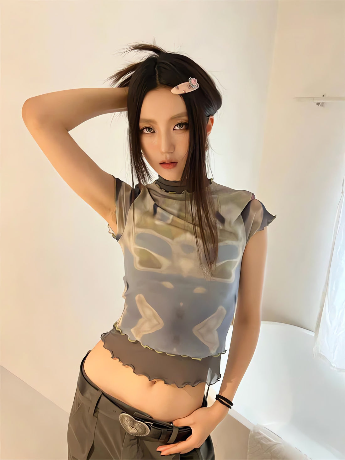 Tie Dye Mesh Top - KAYSMAR