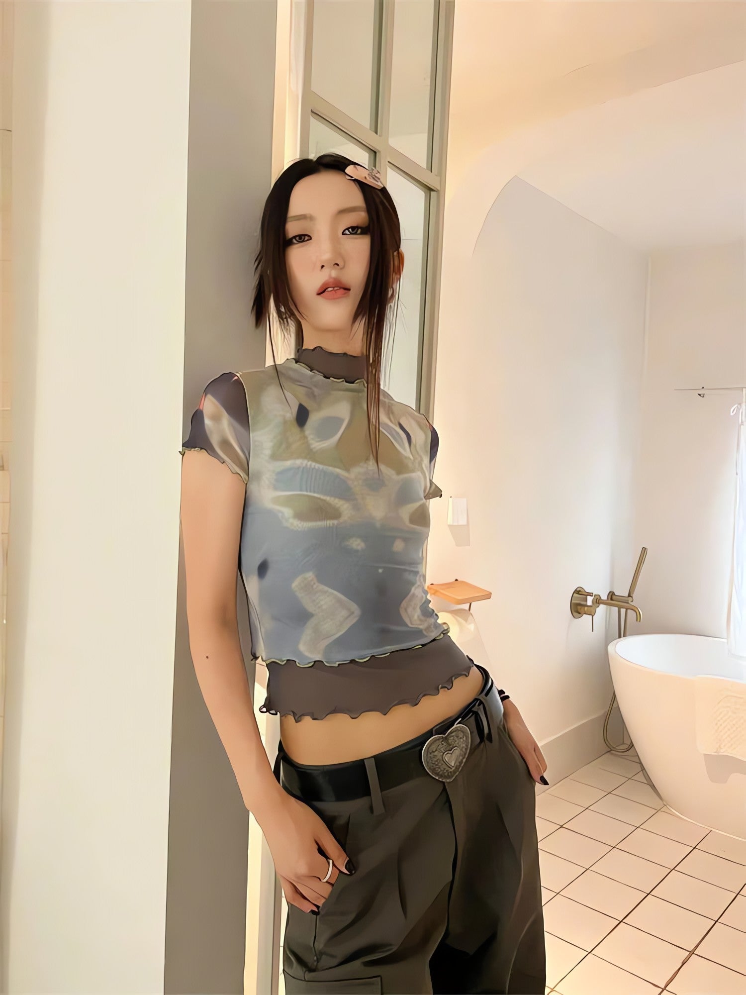 Tie Dye Mesh Top - KAYSMAR