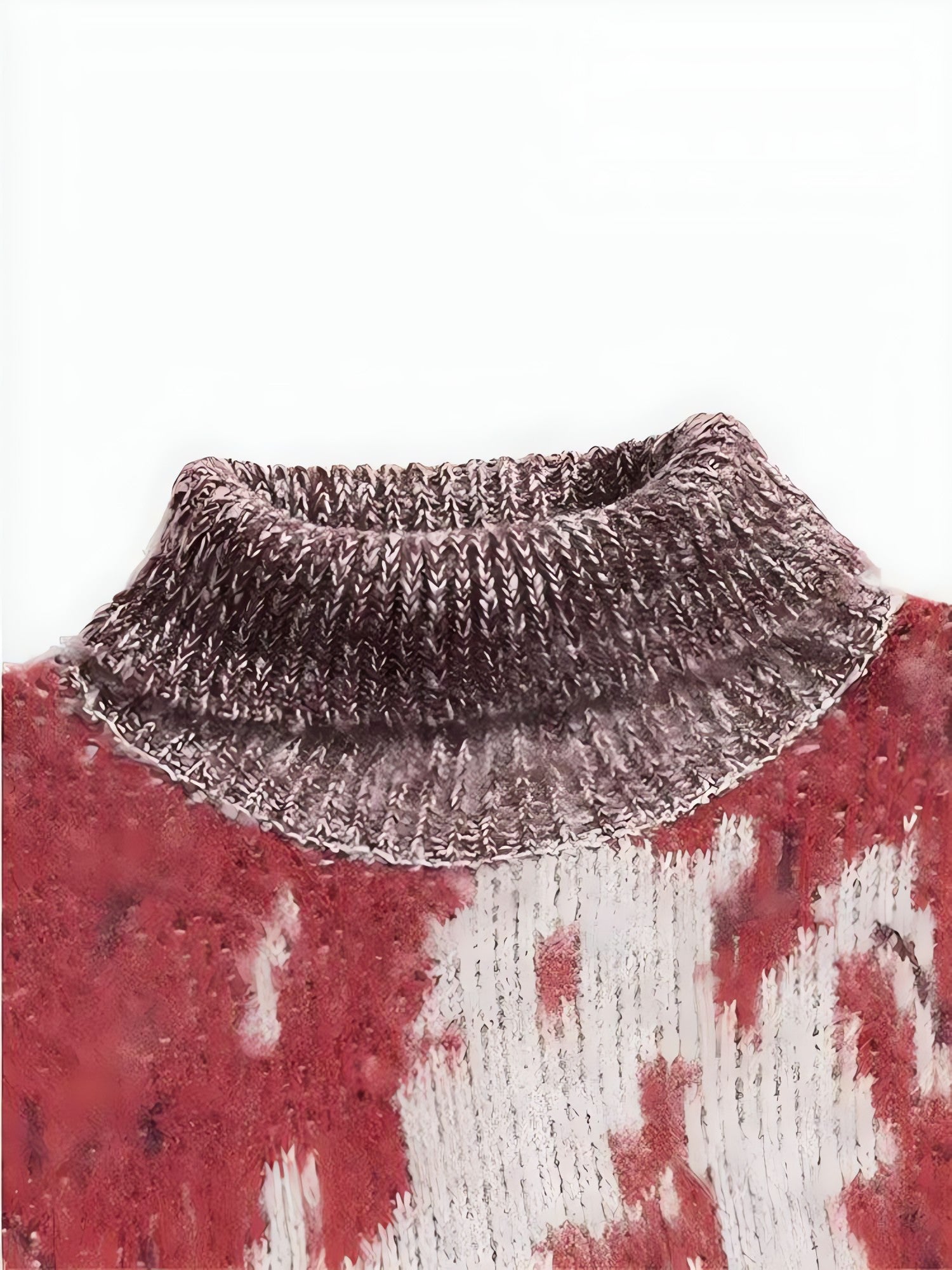 Tie Dye Turtle Neck Knitted Sweater - KAYSMAR