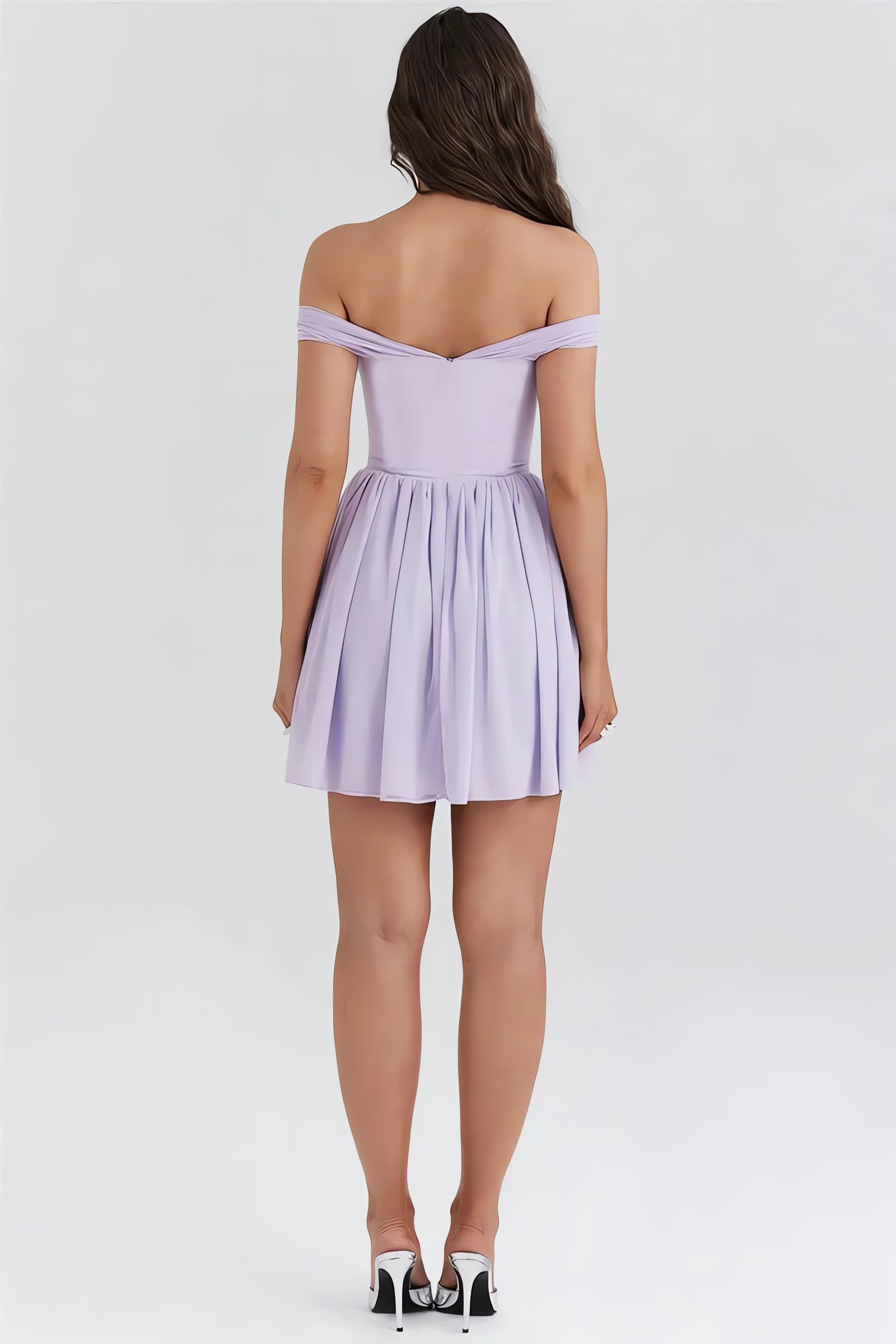 Tie Front Off Shoulder Mini Dress - KAYSMAR