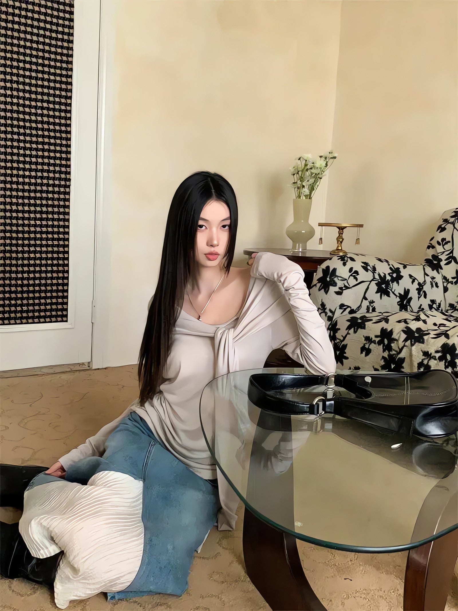 Tie Front One Shoulder Top - KAYSMAR