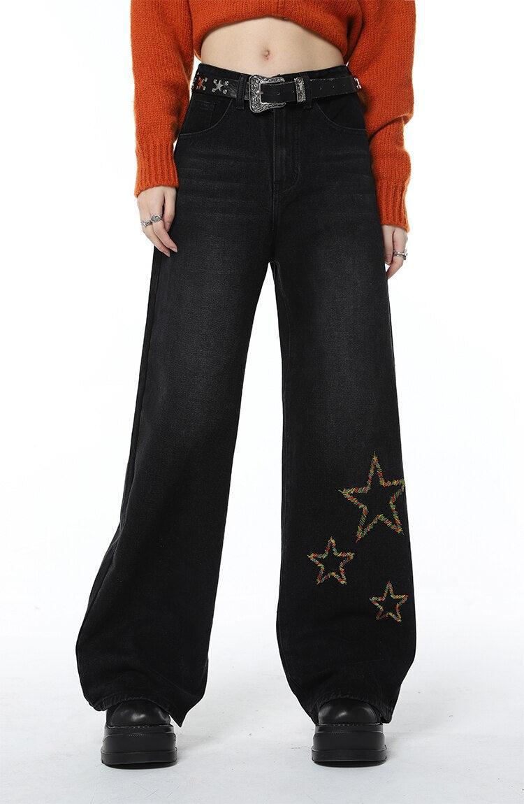 Tinsel Stars Wide Leg Jeans - KAYSMAR