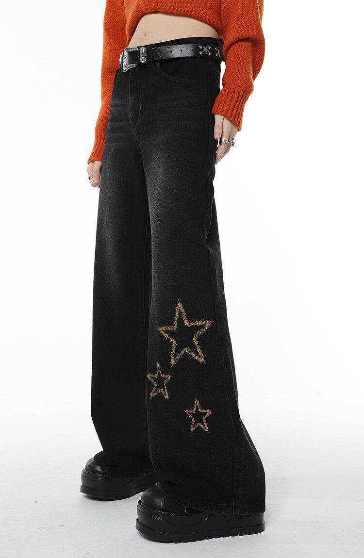 Tinsel Stars Wide Leg Jeans - KAYSMAR