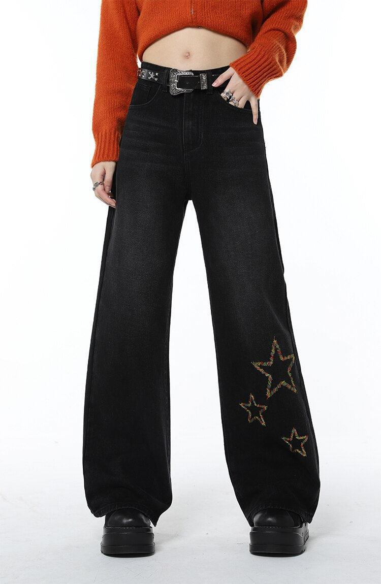 Tinsel Stars Wide Leg Jeans - KAYSMAR