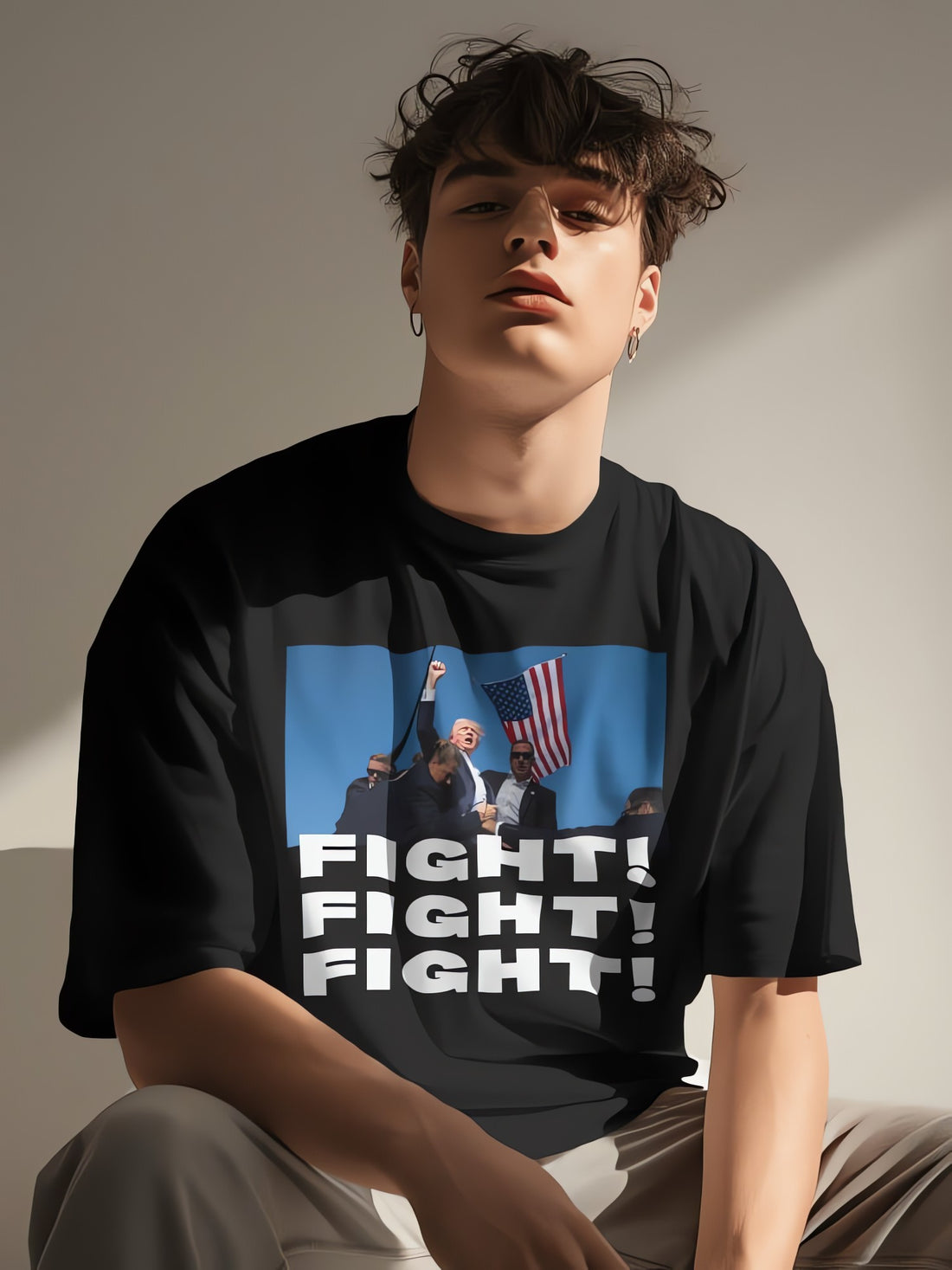 Trump Fight Tee - KAYSMAR