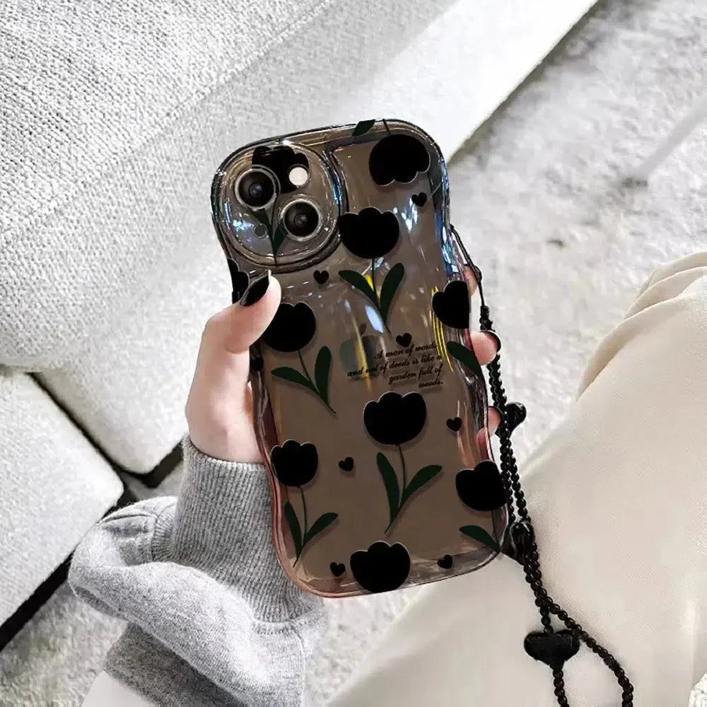 Tulip Bubble Clear Phone Case - KAYSMAR