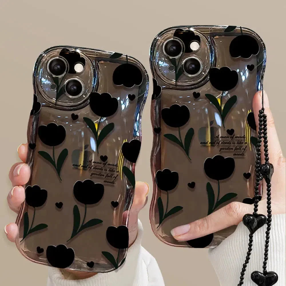 Tulip Bubble Clear Phone Case - KAYSMAR
