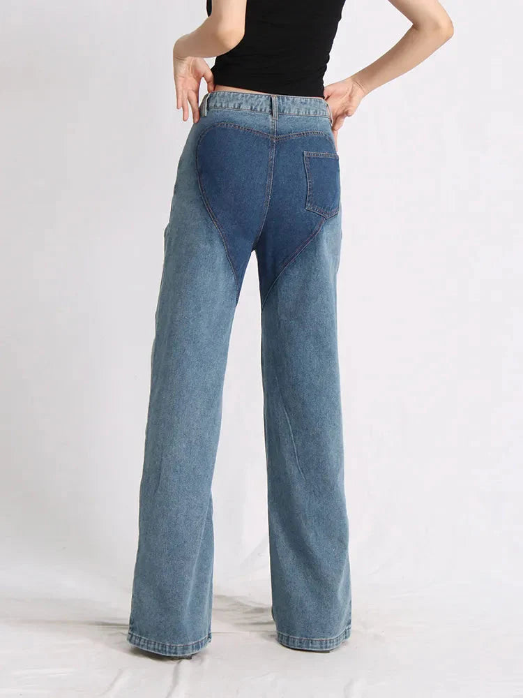 Two Different Denim Cut Out Jeans - KAYSMAR