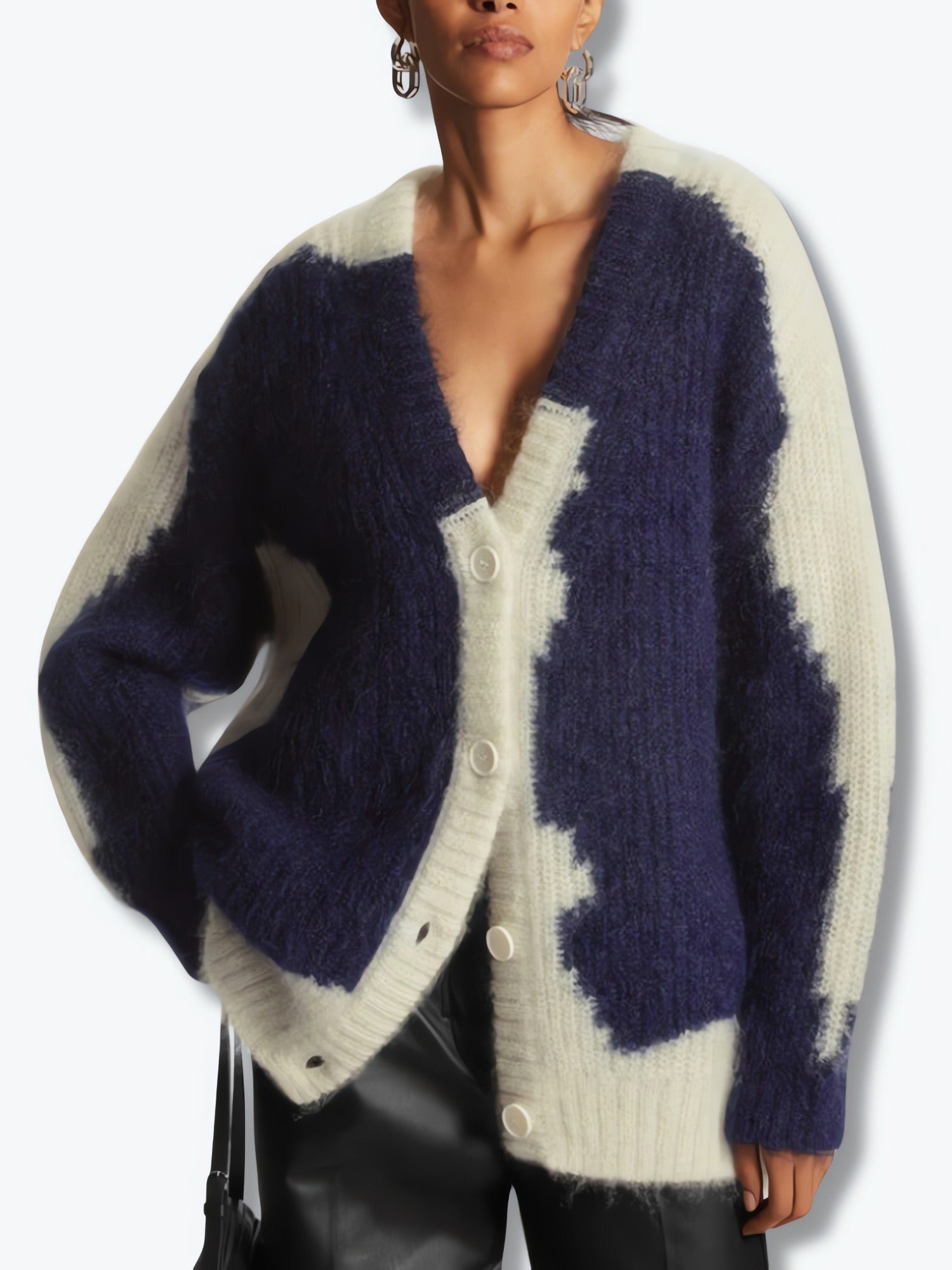 V Neck Cardigan - KAYSMAR