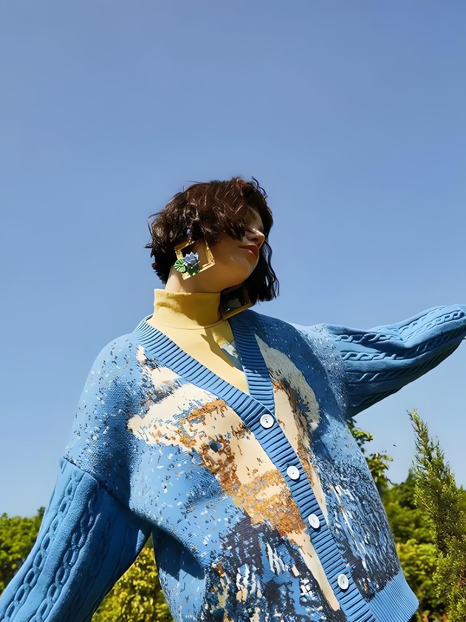 Van Gogh Self Portrait Cardigan - KAYSMAR