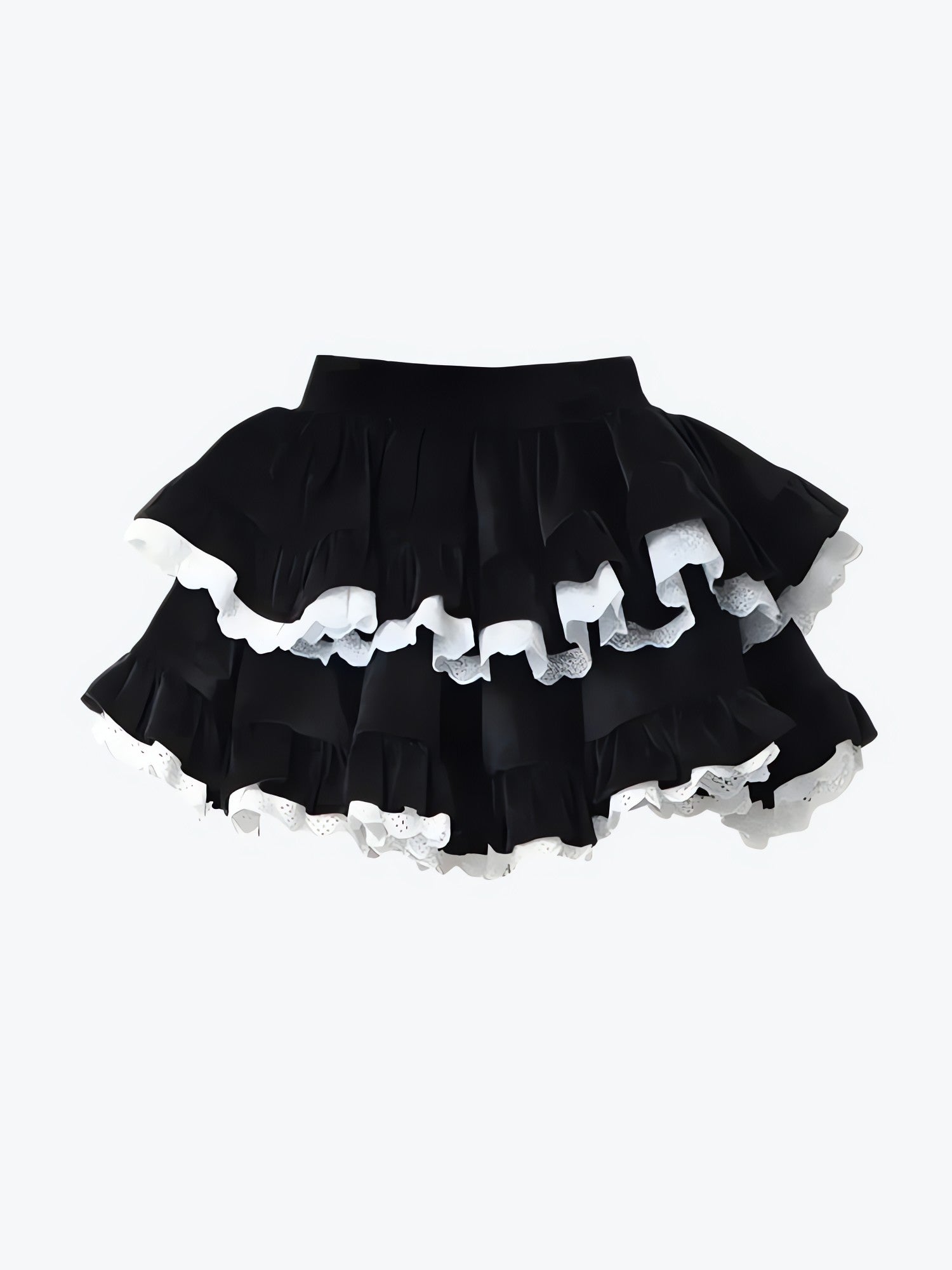Velvet Ruffle Layered Mini Skirt - KAYSMAR