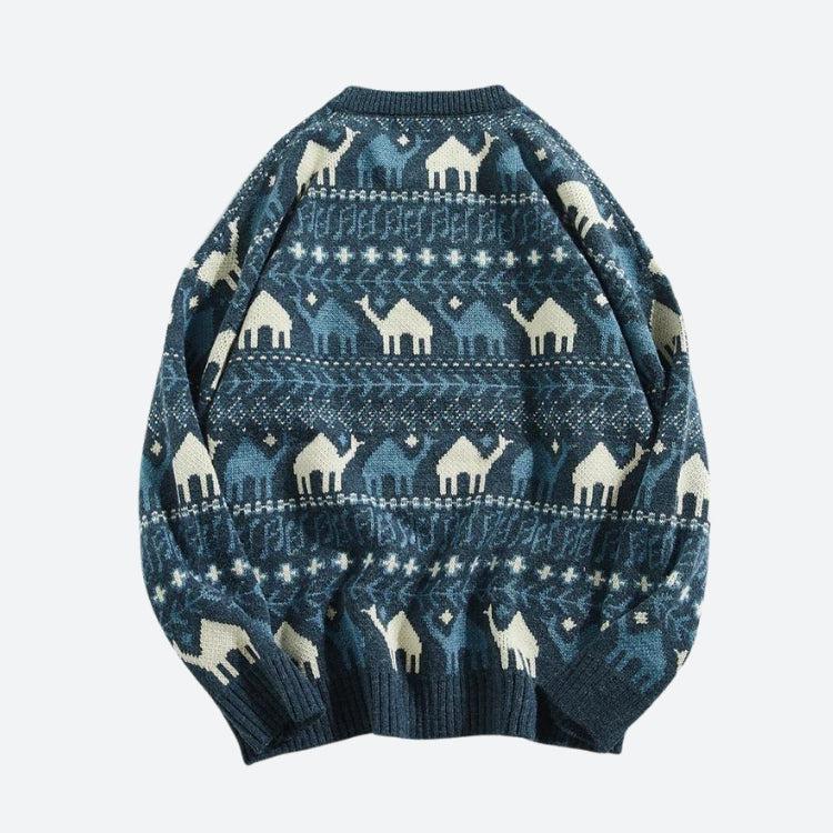 Vintage Camel Knitted Sweater - KAYSMAR