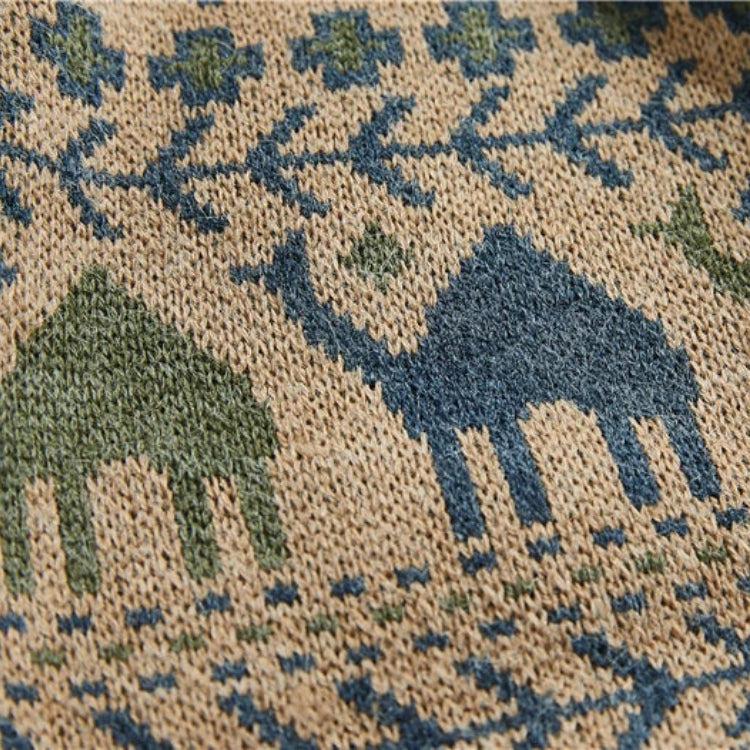 Vintage Camel Knitted Sweater - KAYSMAR