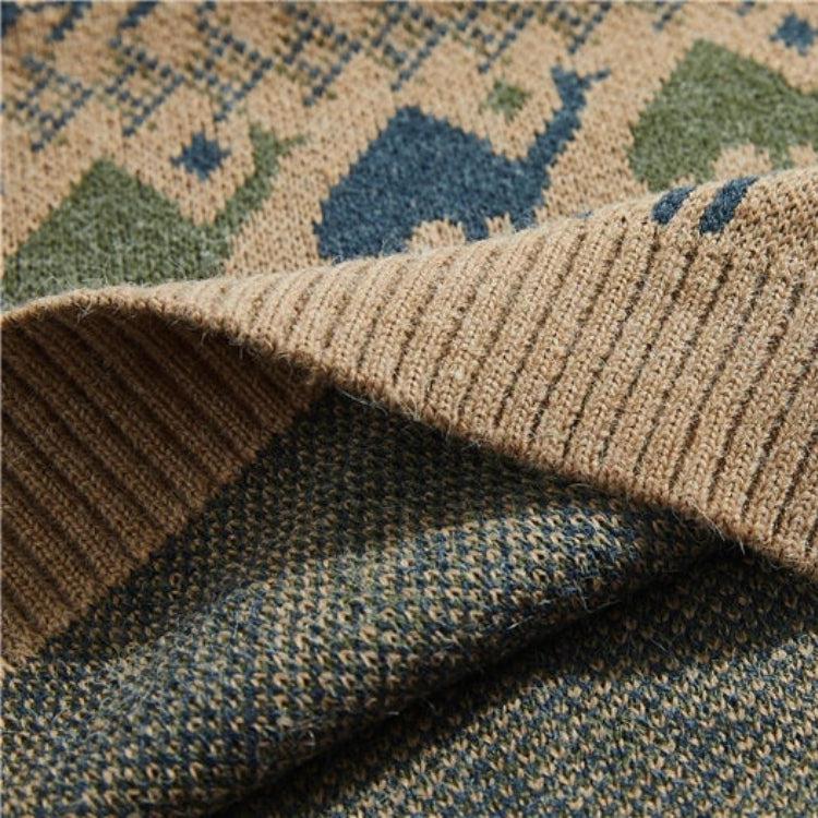 Vintage Camel Knitted Sweater - KAYSMAR