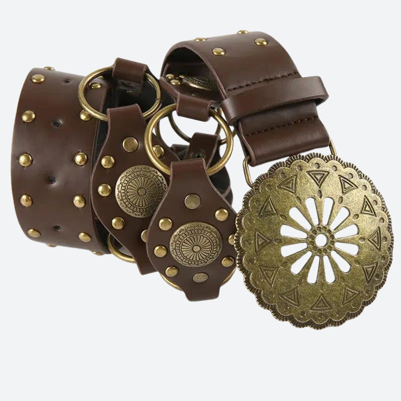 Vintage Ethnic Designed Buckle Belt - KAYSMAR