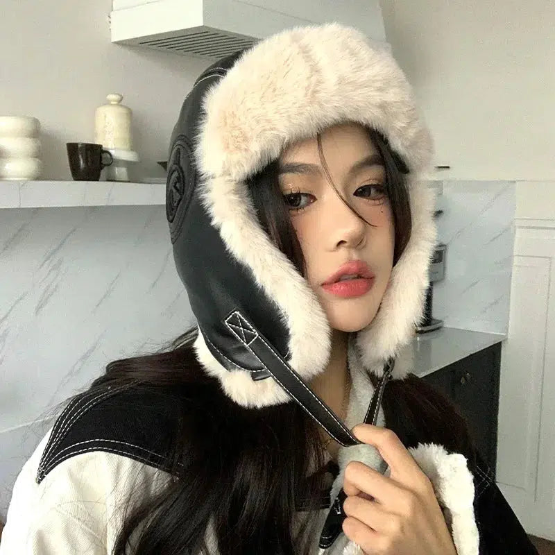 Vintage Faux Fur Aviator Hat - KAYSMAR