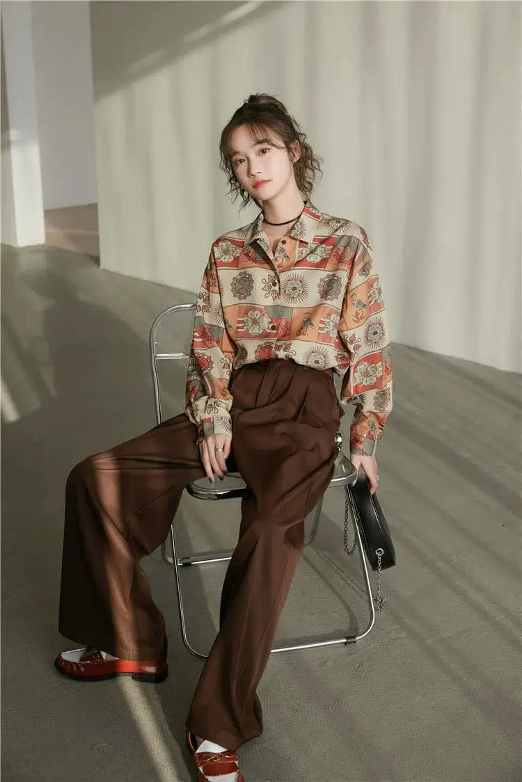Vintage Figured Grandmacore Shirt - KAYSMAR