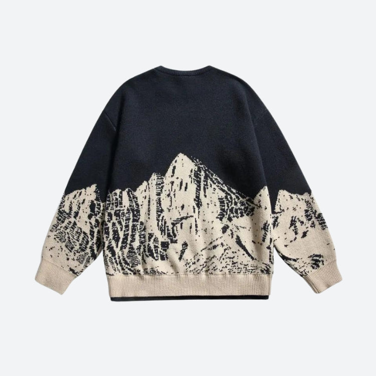 Vintage Mountain Knitted Sweater - KAYSMAR