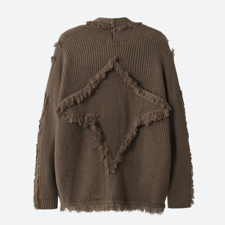 Vintage Pockets Tasseled Knitted Cardigan - KAYSMAR